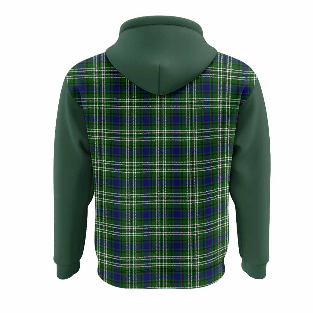 Learmonth Tartan Accent Hoodie with Family Crest