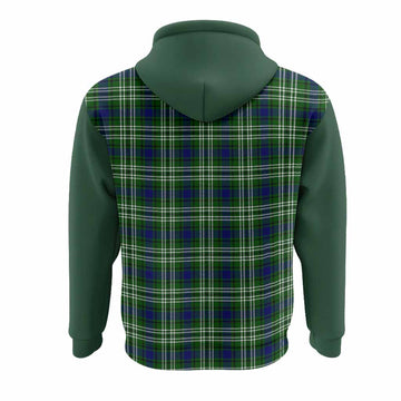 Learmonth Tartan Accent Hoodie with Family Crest