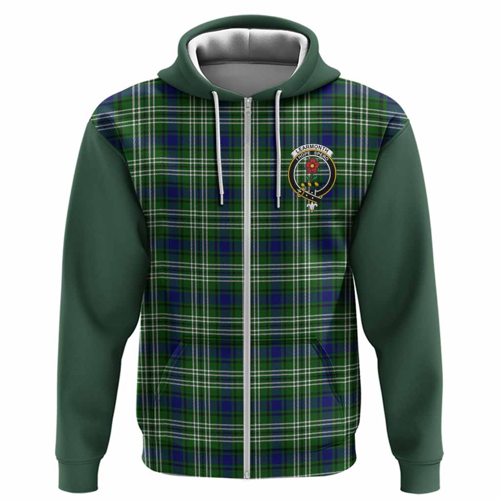 Learmonth Tartan Accent Hoodie with Family Crest