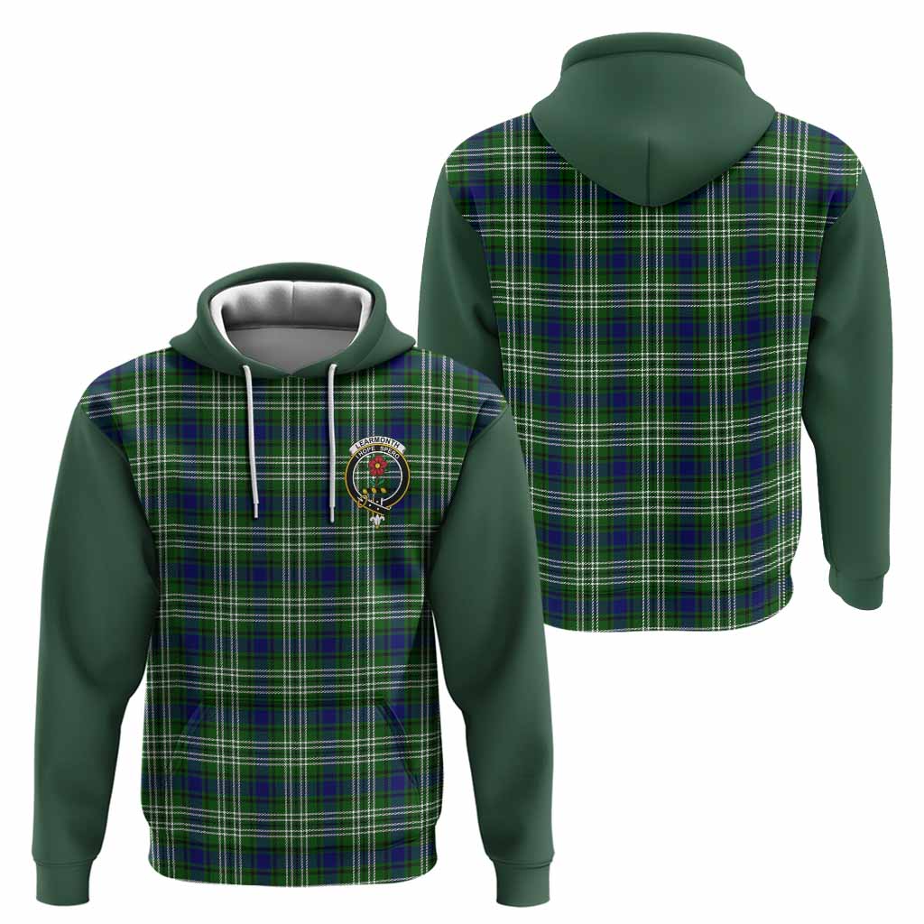 Learmonth Tartan Accent Hoodie with Family Crest