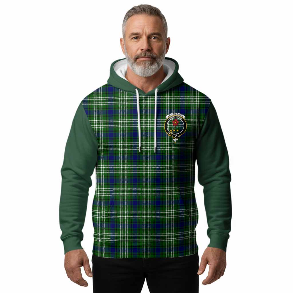 Learmonth Tartan Accent Hoodie with Family Crest