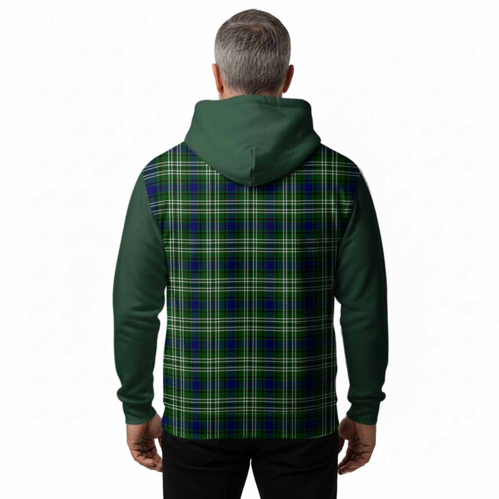 Learmonth Tartan Accent Hoodie with Family Crest