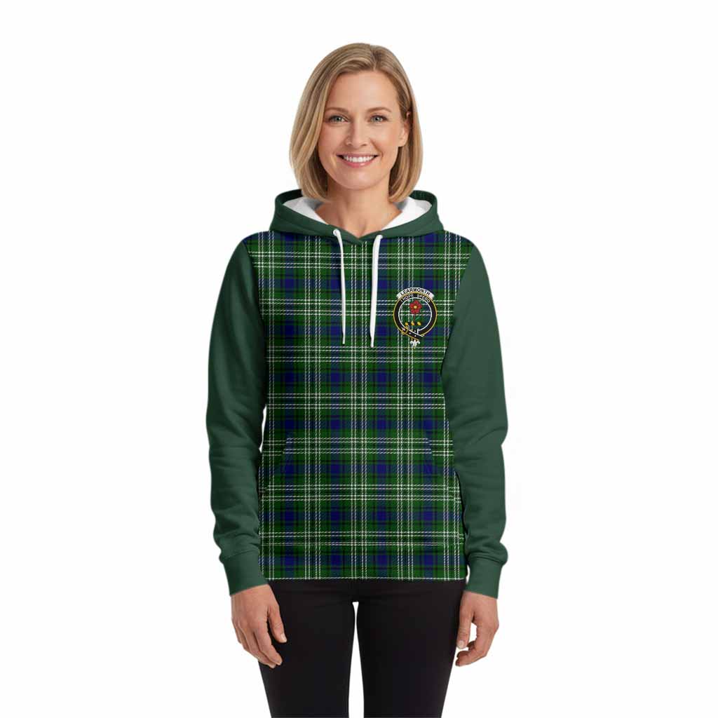 Learmonth Tartan Accent Hoodie with Family Crest