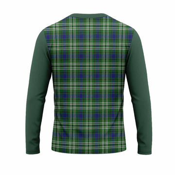 Learmonth Tartan Accent Long Sleeve T-Shirt with Family Crest