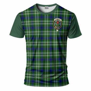 Learmonth Tartan Accent T-Shirt with Family Crest