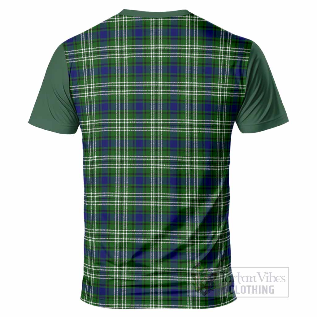 Learmonth Tartan Accent T-Shirt with Family Crest
