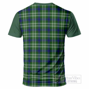 Learmonth Tartan Accent T-Shirt with Family Crest