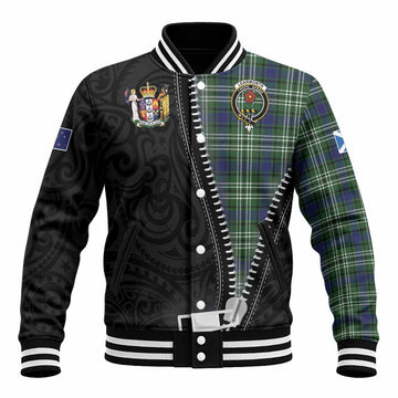 Learmonth Tartan Baseball Jacket New Zealand Pattern Unique Zipper Stylized