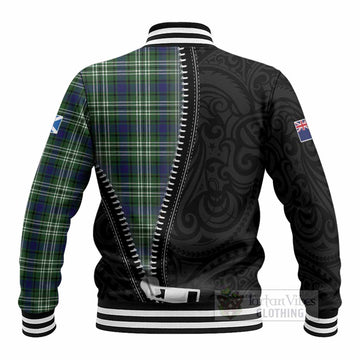 Learmonth Tartan Baseball Jacket New Zealand Pattern Unique Zipper Stylized
