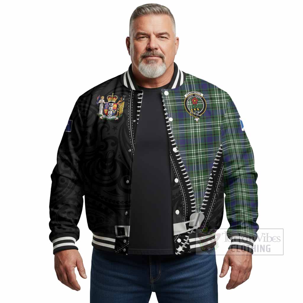 Learmonth Tartan Baseball Jacket New Zealand Pattern Unique Zipper Stylized