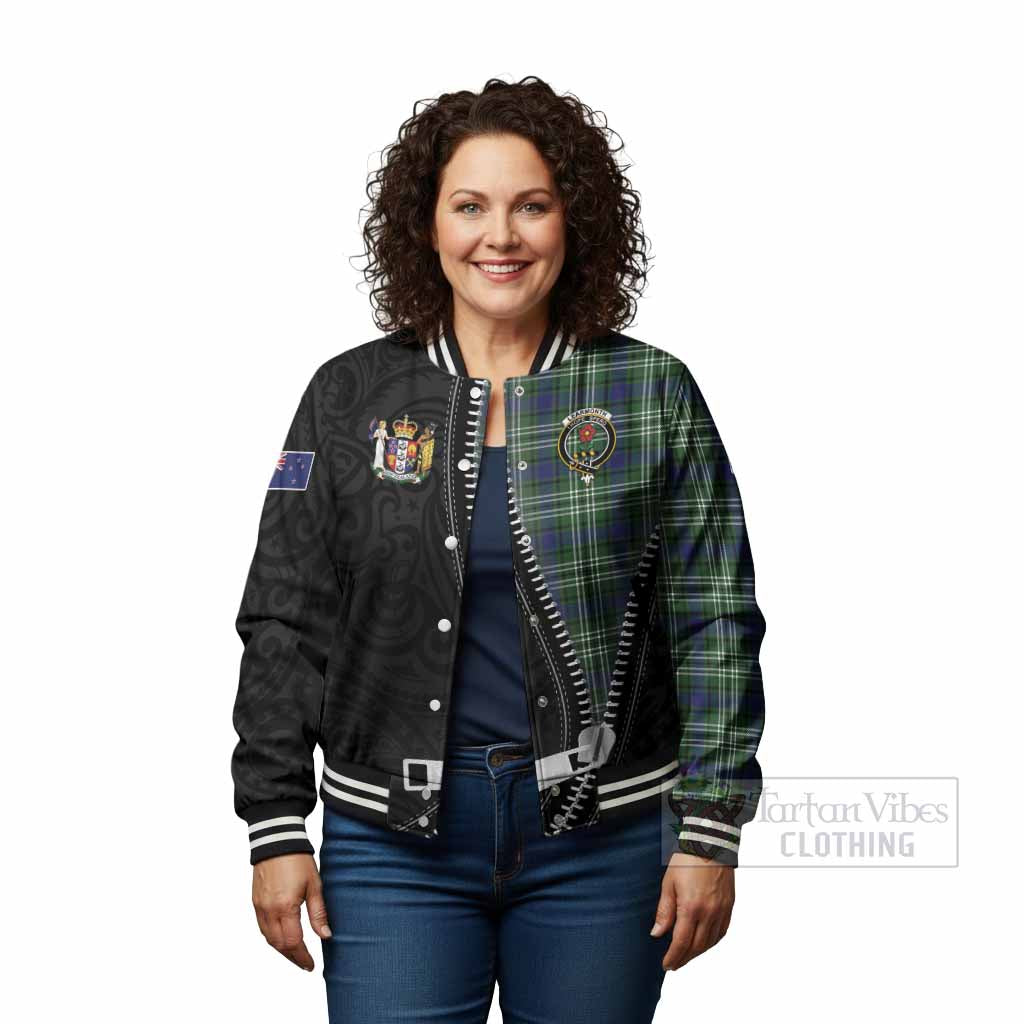 Learmonth Tartan Baseball Jacket New Zealand Pattern Unique Zipper Stylized