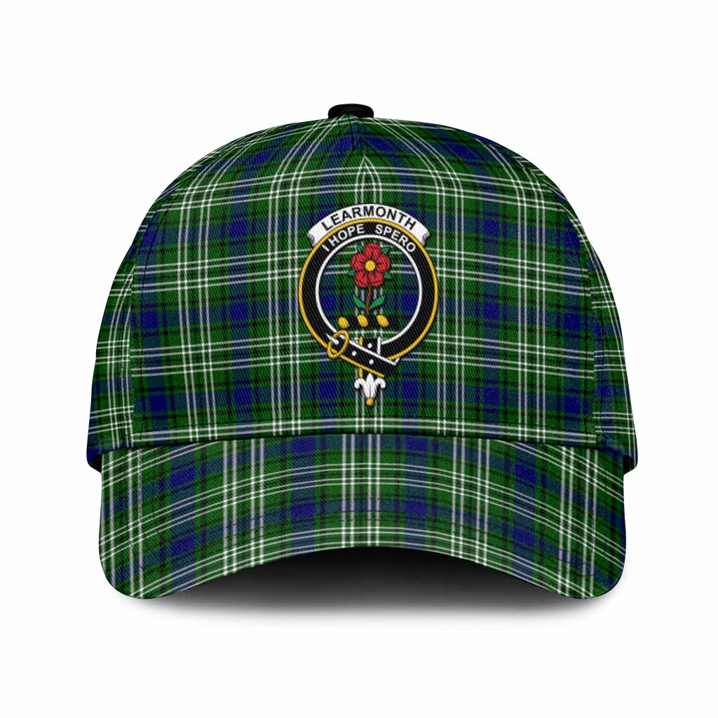 Learmonth Tartan Classic Cap with Family Crest