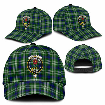 Learmonth Tartan Classic Cap with Family Crest