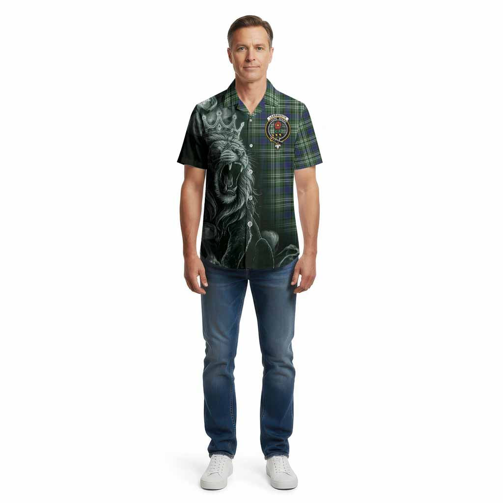 Learmonth Tartan Cotton Hawaiian Shirt Roaring Lion Heritage