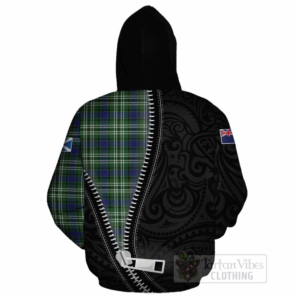 Learmonth Tartan Cotton Hoodie New Zealand Pattern Unique Zipper Stylized