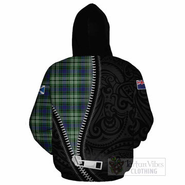Learmonth Tartan Cotton Hoodie New Zealand Pattern Unique Zipper Stylized