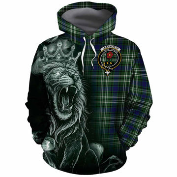 Learmonth Tartan Cotton Hoodie Roaring Lion Heritage
