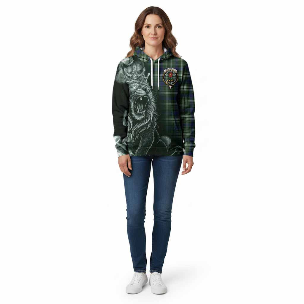 Learmonth Tartan Cotton Hoodie Roaring Lion Heritage