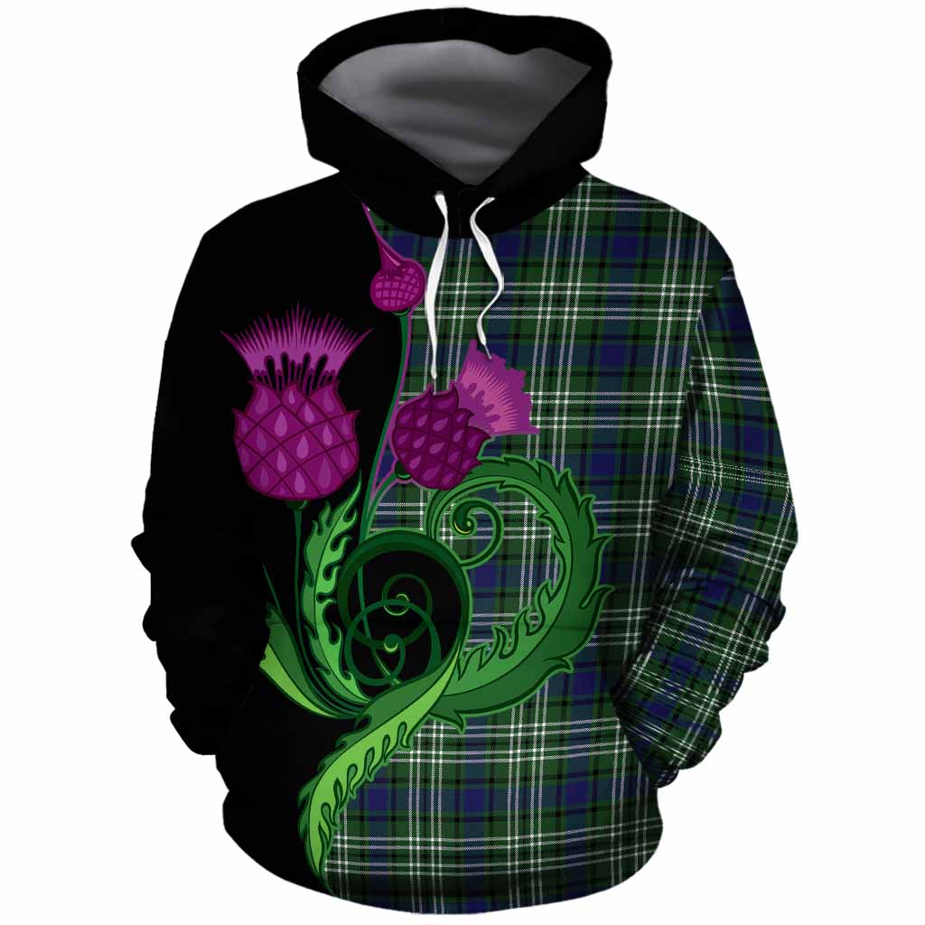Learmonth Tartan Cotton Hoodie Traditional Scottish Thistle