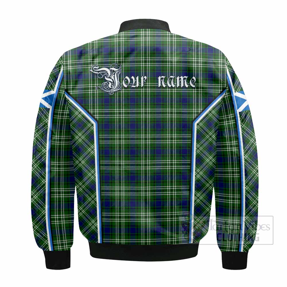 Learmonth Tartan Crest Bomber Jacket Scotland Coat of Arm Flag Style - Tartan Vibes Clothing