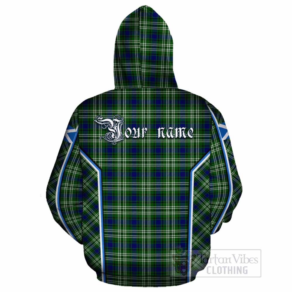 Learmonth Tartan Crest Cotton Hoodie Scotland Coat of Arm Flag Style - Tartan Vibes Clothing