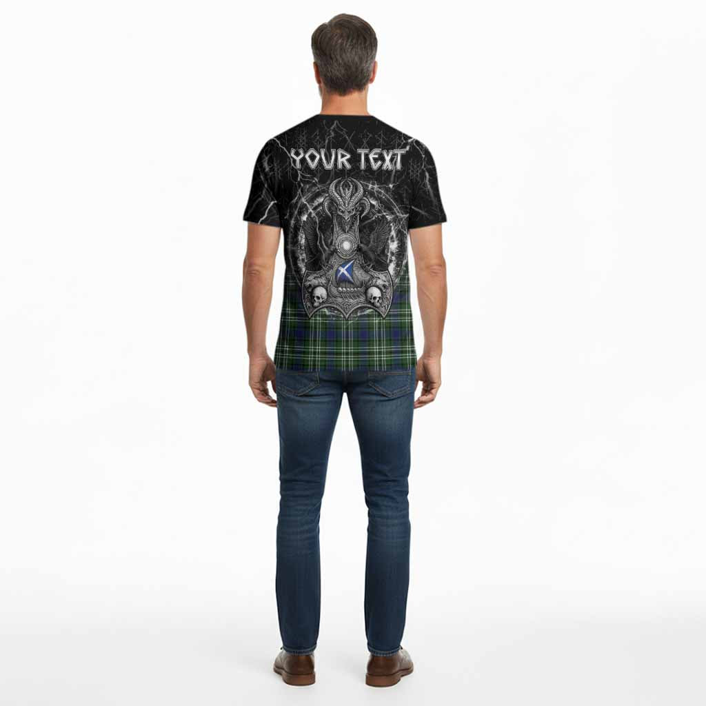 Learmonth Tartan Crest Cotton T-shirt Celtic Odin's Raven Legacy