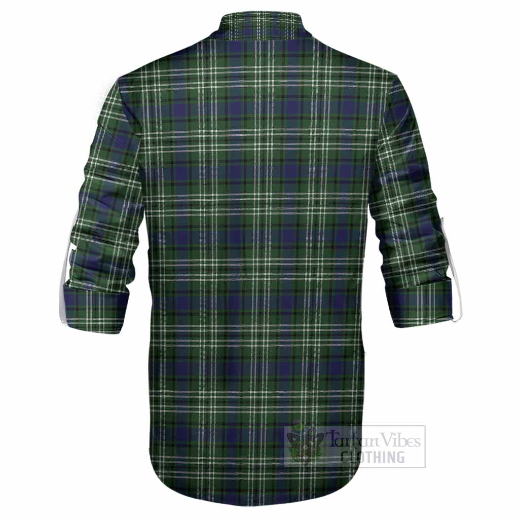 Learmonth Tartan Crest Ghillie Shirt Ferocious Lion Style