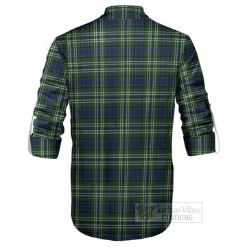 Learmonth Tartan Crest Ghillie Shirt Ferocious Lion Style