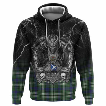Learmonth Tartan Crest Hoodie Celtic Odin's Raven Legacy