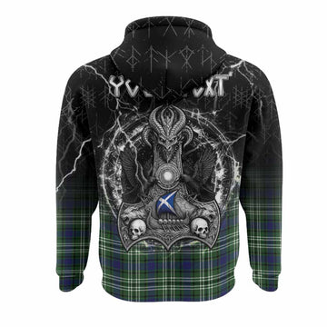 Learmonth Tartan Crest Hoodie Celtic Odin's Raven Legacy