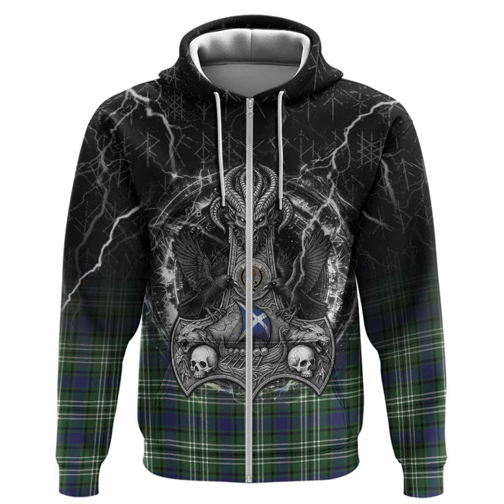 Learmonth Tartan Crest Hoodie Celtic Odin's Raven Legacy