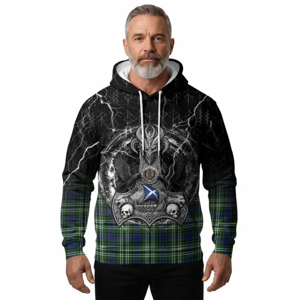 Learmonth Tartan Crest Hoodie Celtic Odin's Raven Legacy
