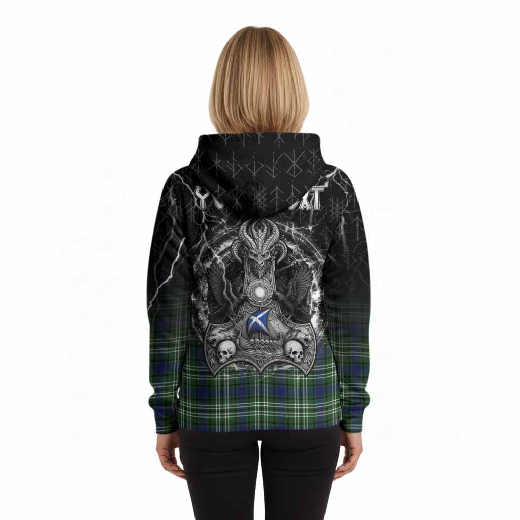 Learmonth Tartan Crest Hoodie Celtic Odin's Raven Legacy