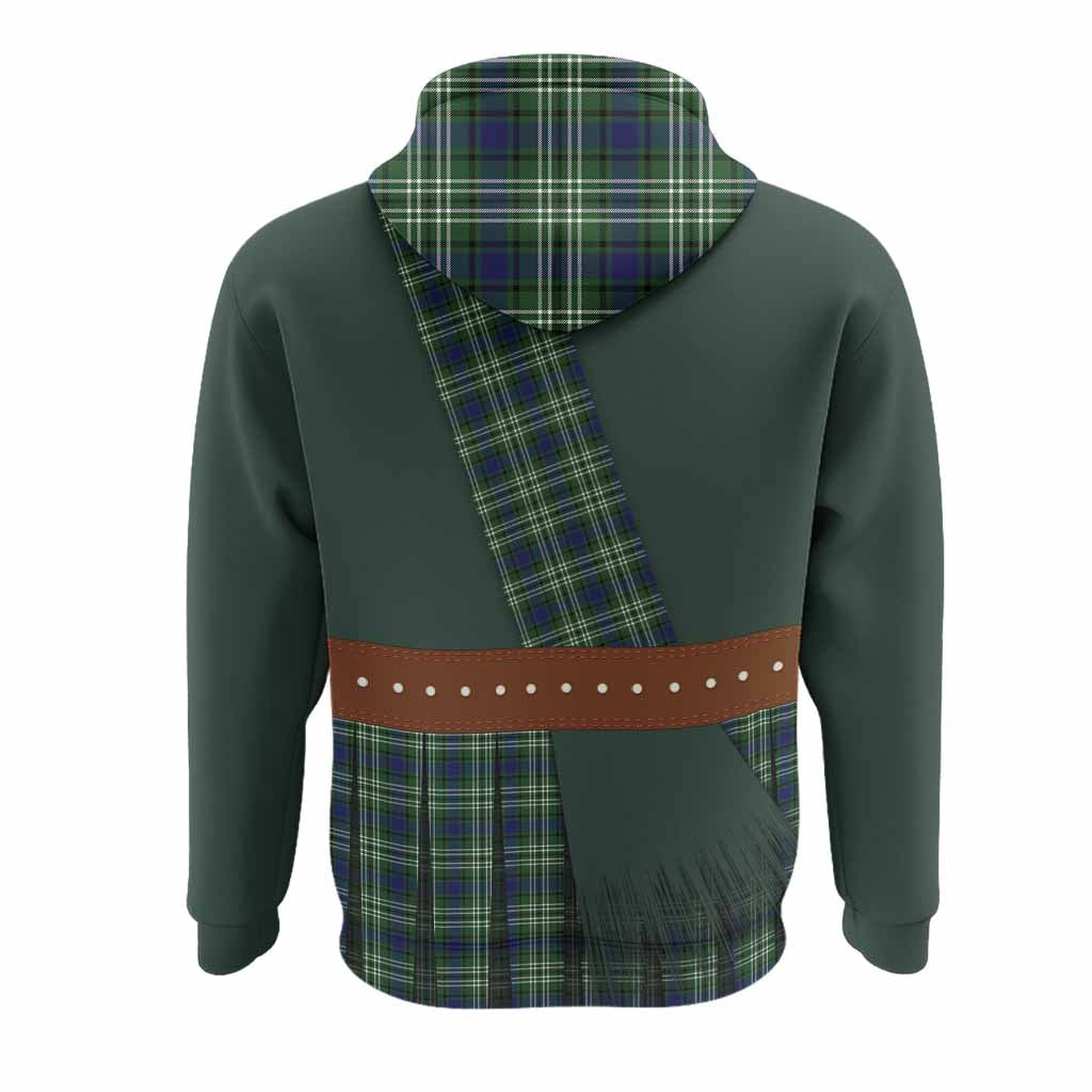 Learmonth Tartan Crest Hoodie Kilt Costume Style
