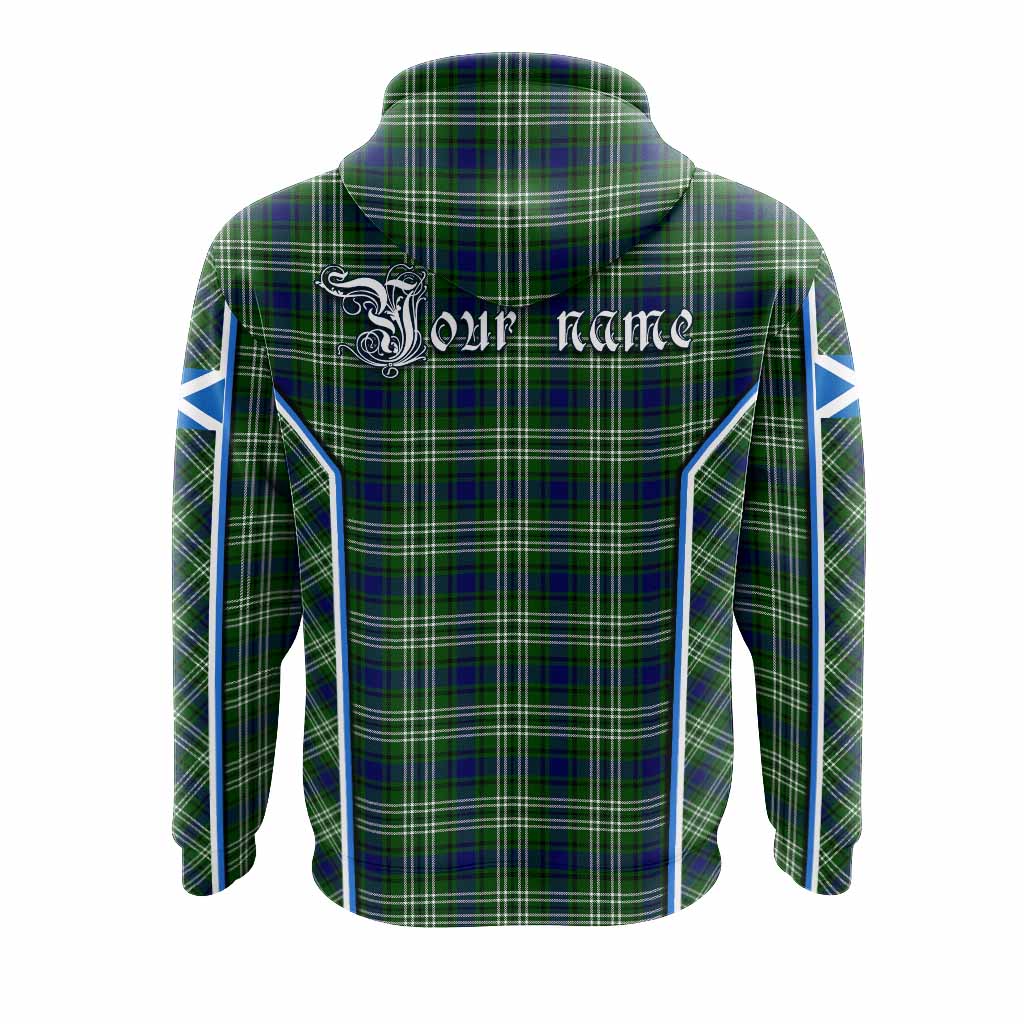 Learmonth Tartan Crest Hoodie Scotland Coat of Arm Flag Style - Tartan Vibes Clothing
