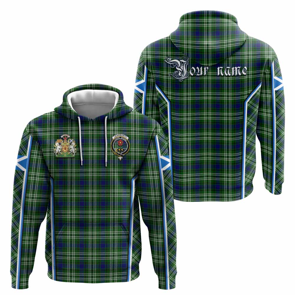 Learmonth Tartan Crest Hoodie Scotland Coat of Arm Flag Style - Tartan Vibes Clothing