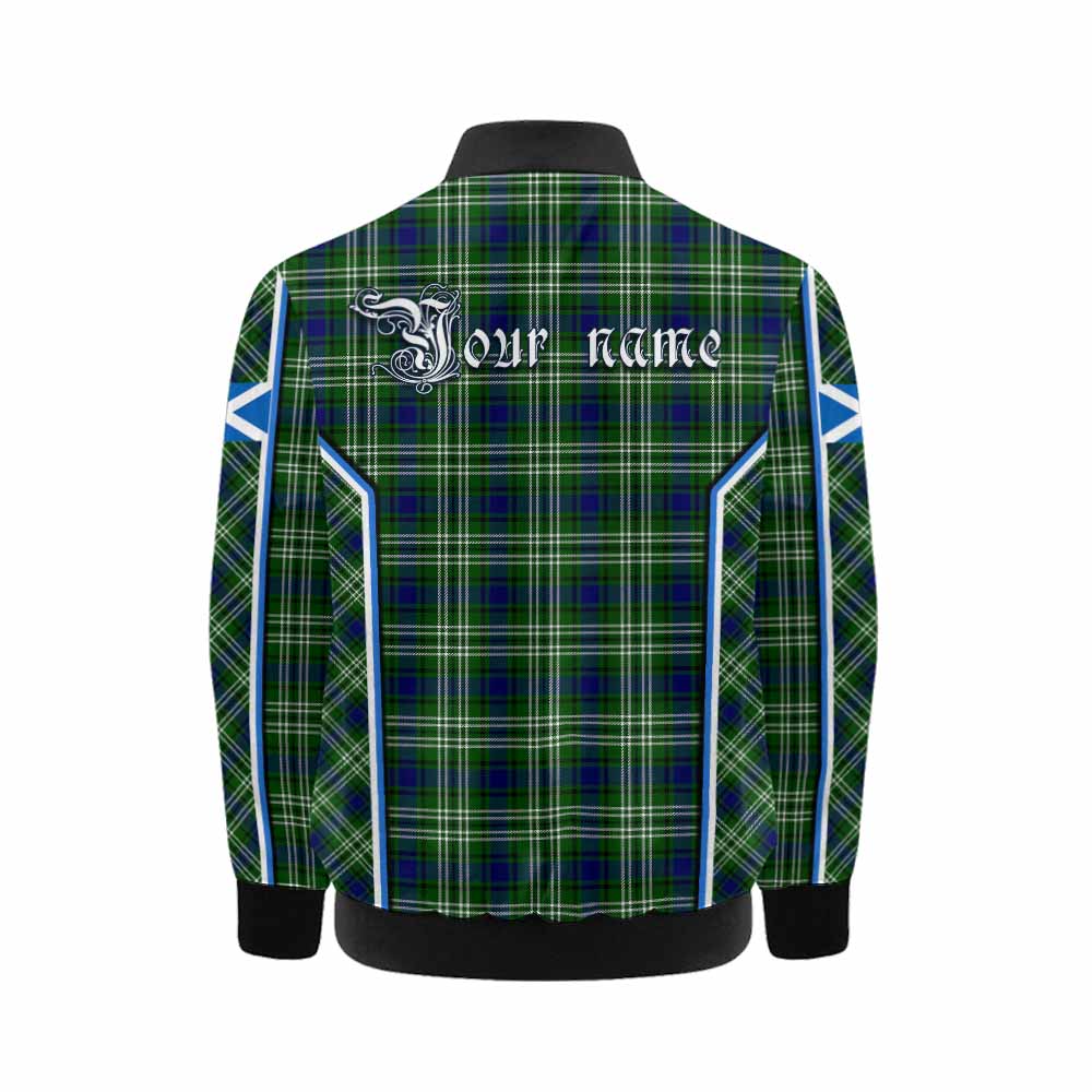 Learmonth Tartan Crest Kid Bomber Jacket Scotland Coat of Arm Flag Style - Tartan Vibes Clothing