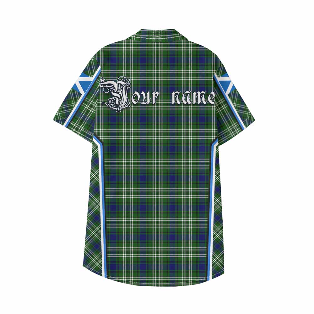 Learmonth Tartan Crest Kid Hawaiian Shirt Scotland Coat of Arm Flag Style - Tartan Vibes Clothing
