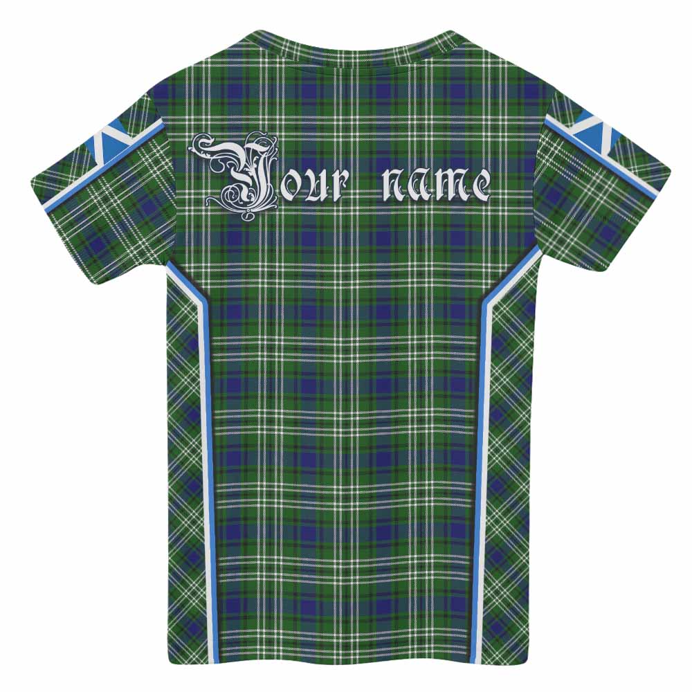 Learmonth Tartan Crest Kid T-shirt Scotland Coat of Arm Flag Style - Tartan Vibes Clothing