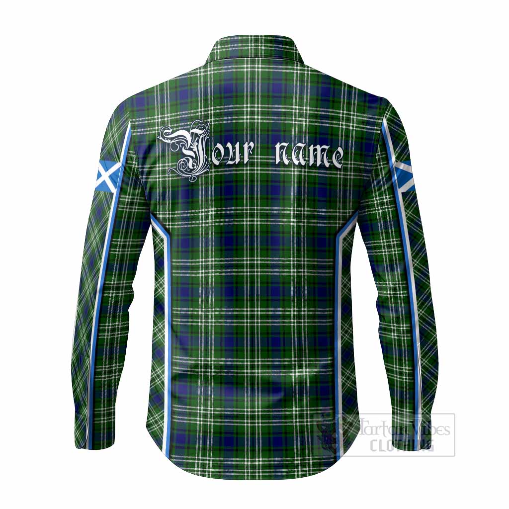 Learmonth Tartan Crest Long Sleeve Button Shirts Scotland Coat of Arm Flag Style - Tartan Vibes Clothing