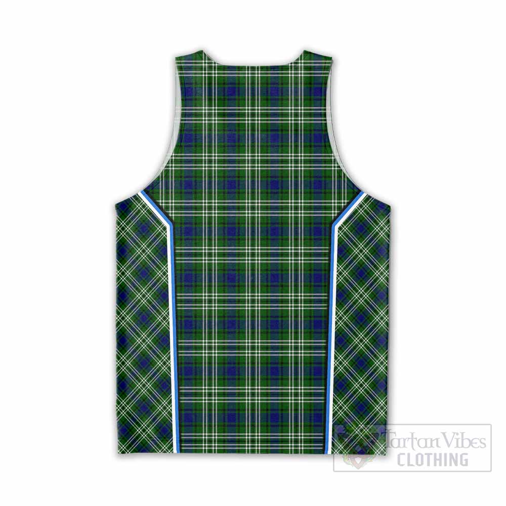 Learmonth Tartan Crest Men Tank Top Scotland Coat of Arm Flag Style - Tartan Vibes Clothing