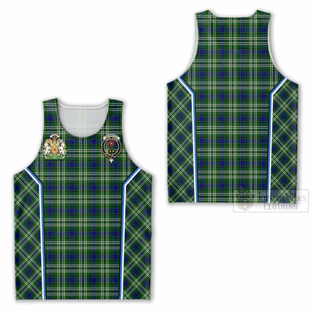 Learmonth Tartan Crest Men Tank Top Scotland Coat of Arm Flag Style - Tartan Vibes Clothing