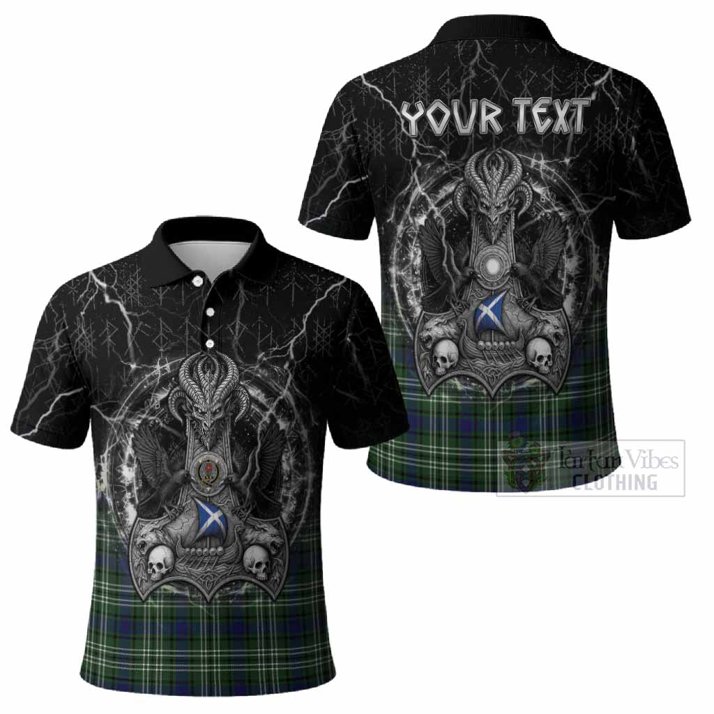 Learmonth Tartan Crest Polo Shirt Celtic Odin's Raven Legacy