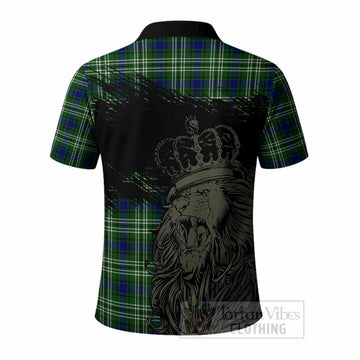 Learmonth Tartan Crest Polo Shirt Crowned Lion Heritage Style