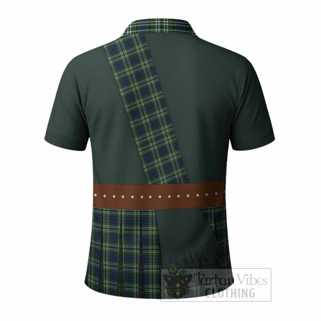 Learmonth Tartan Crest Polo Shirt Kilt Costume Style