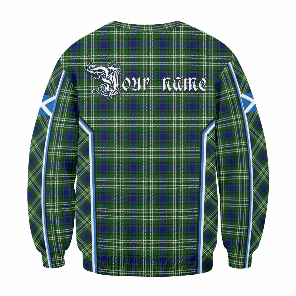 Learmonth Tartan Crest Sweatshirt Scotland Coat of Arm Flag Style - Tartan Vibes Clothing