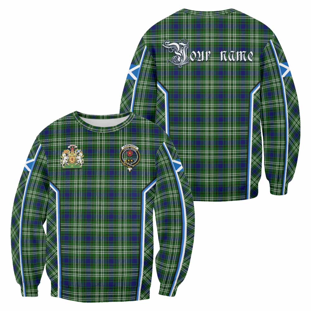 Learmonth Tartan Crest Sweatshirt Scotland Coat of Arm Flag Style - Tartan Vibes Clothing