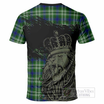 Learmonth Tartan Crest T-Shirt Crowned Lion Heritage Style