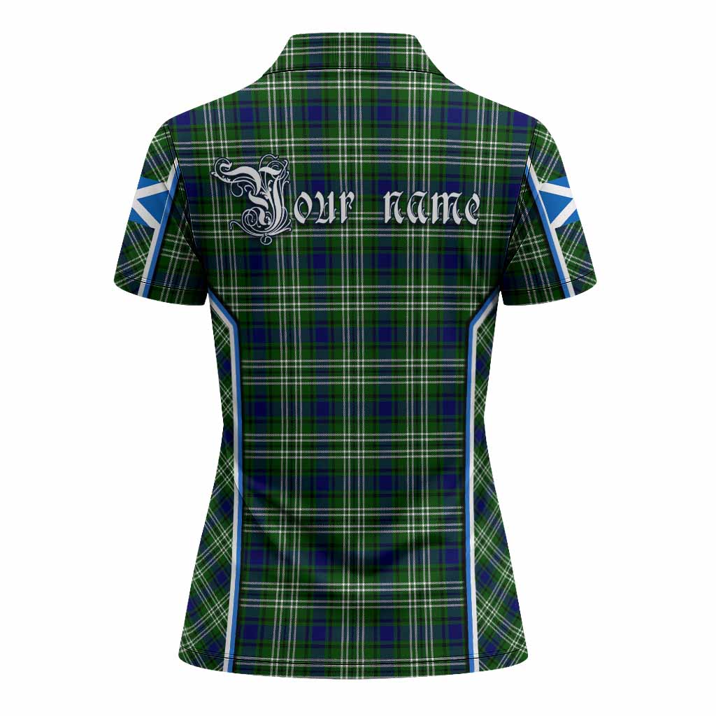 Learmonth Tartan Crest Women's Polo Shirt Scotland Coat of Arm Flag Style - Tartan Vibes Clothing
