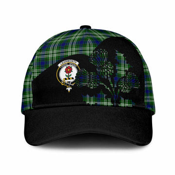 Learmonth Tartan Family Crest Classic Cap Scotland Thistle Floral Flag Style